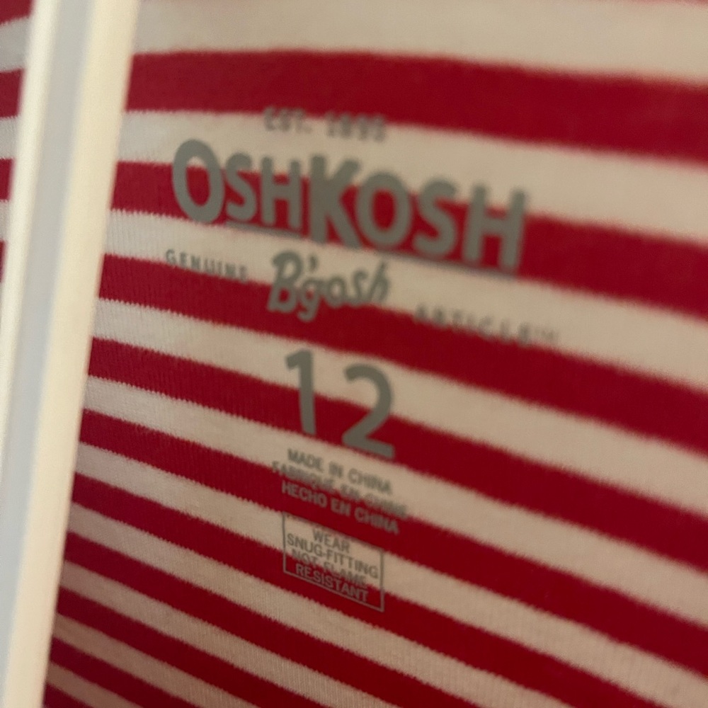 Christmas Pajamas size 12 Osh Kosh